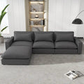 128inch Sectional Sofa Cloud Sofa Chenille Upholstered Sofa