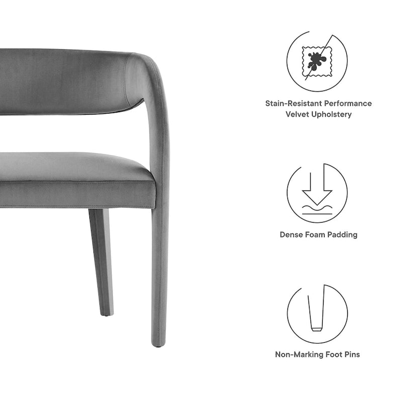 Velvet Accent Bench