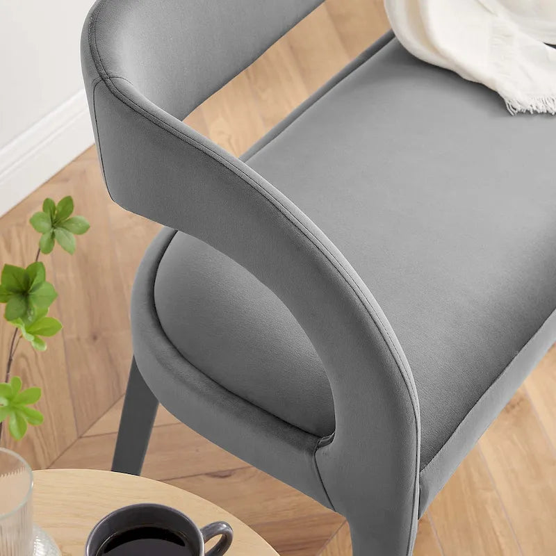 Velvet Accent Bench