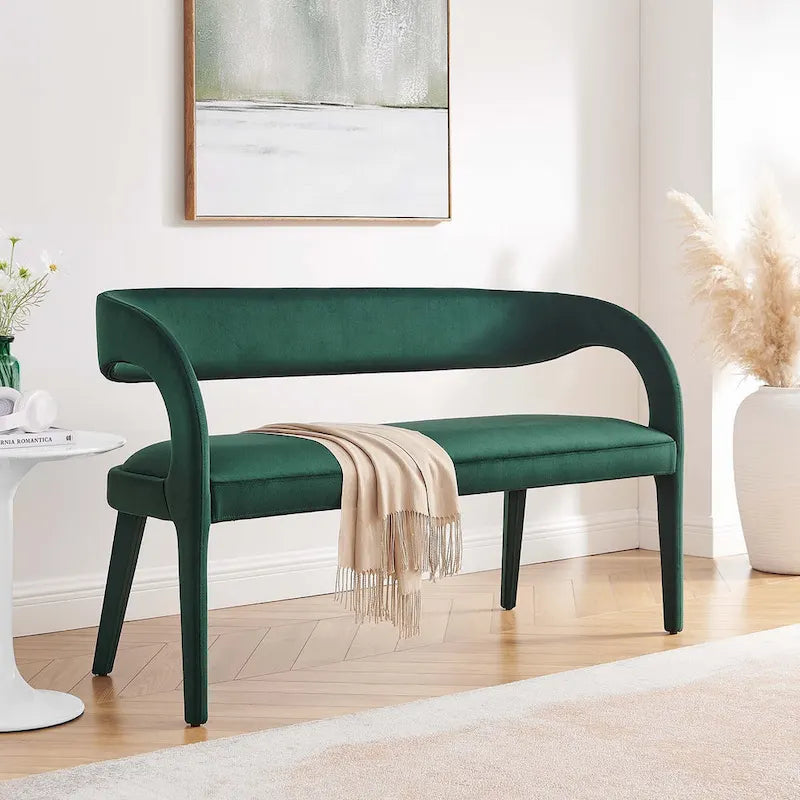 Velvet Accent Bench