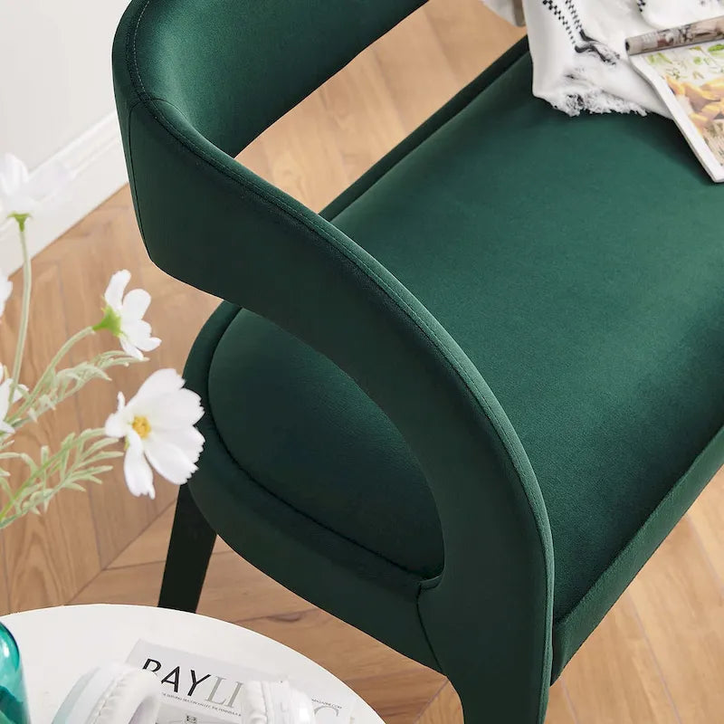 Velvet Accent Bench
