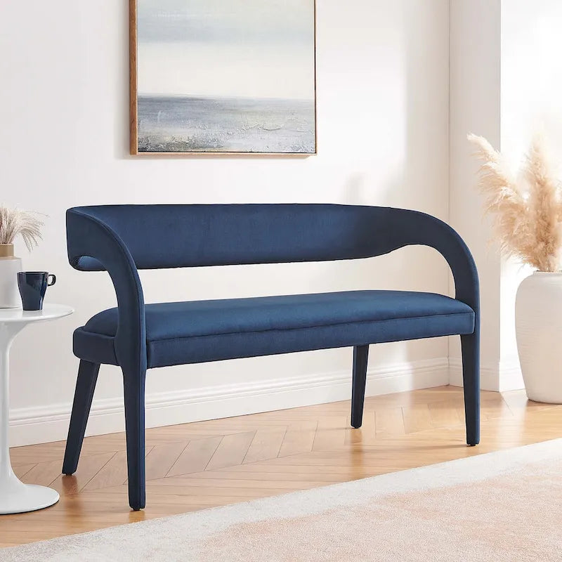 Velvet Accent Bench