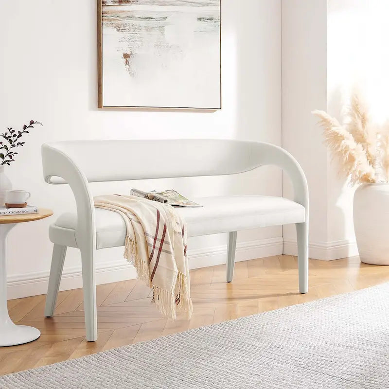 Velvet Accent Bench