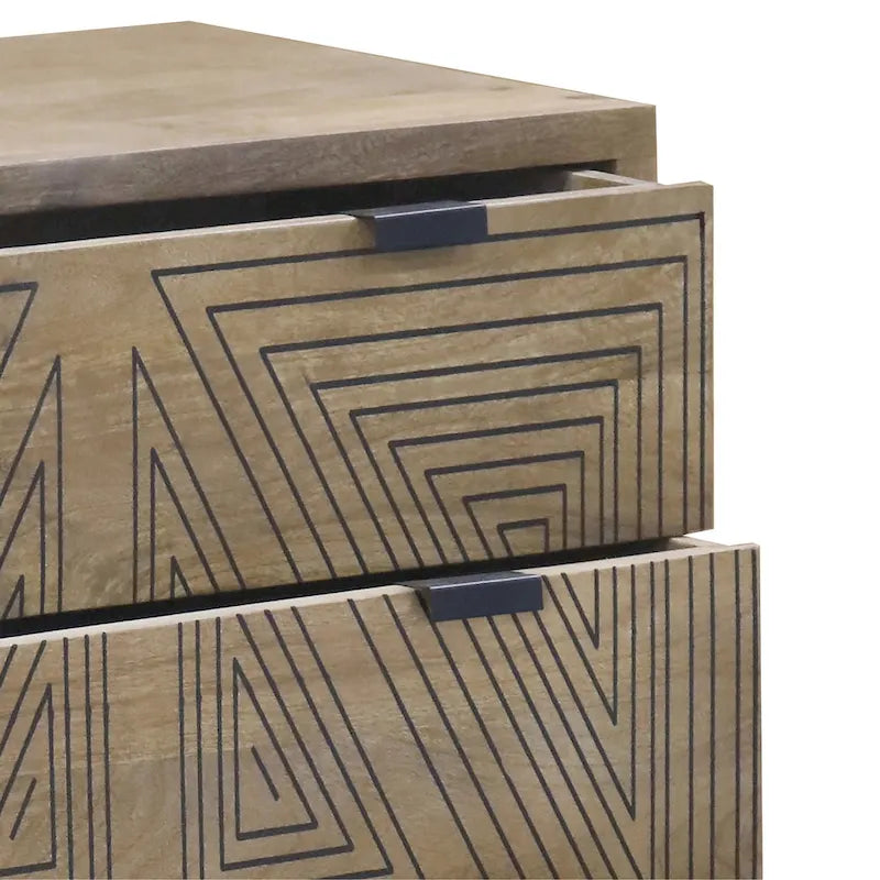 Mid-Century Modern 4-Drawer Mini Chest