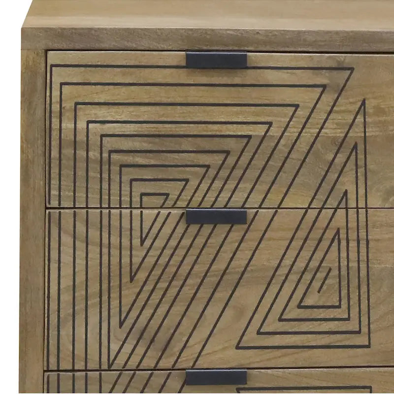 Mid-Century Modern 4-Drawer Mini Chest