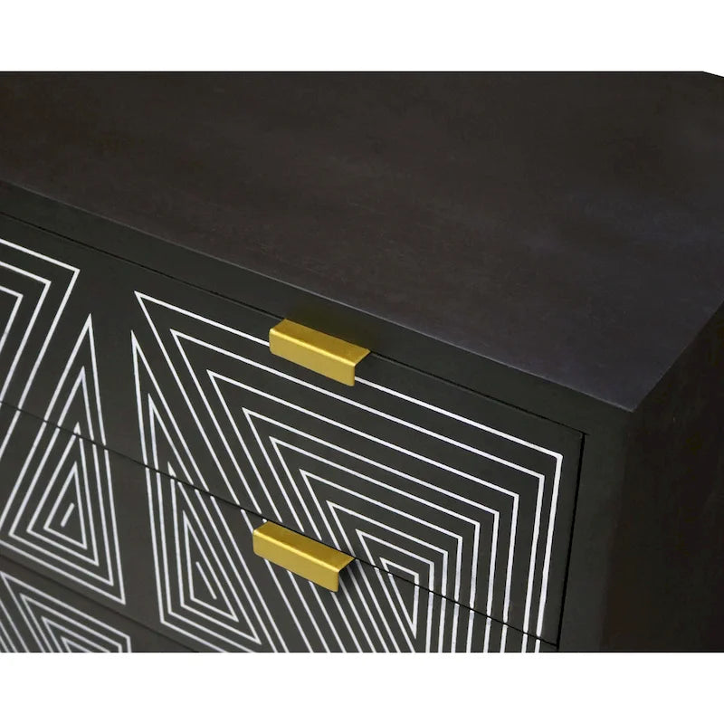 Mid-Century Modern 4-Drawer Mini Chest