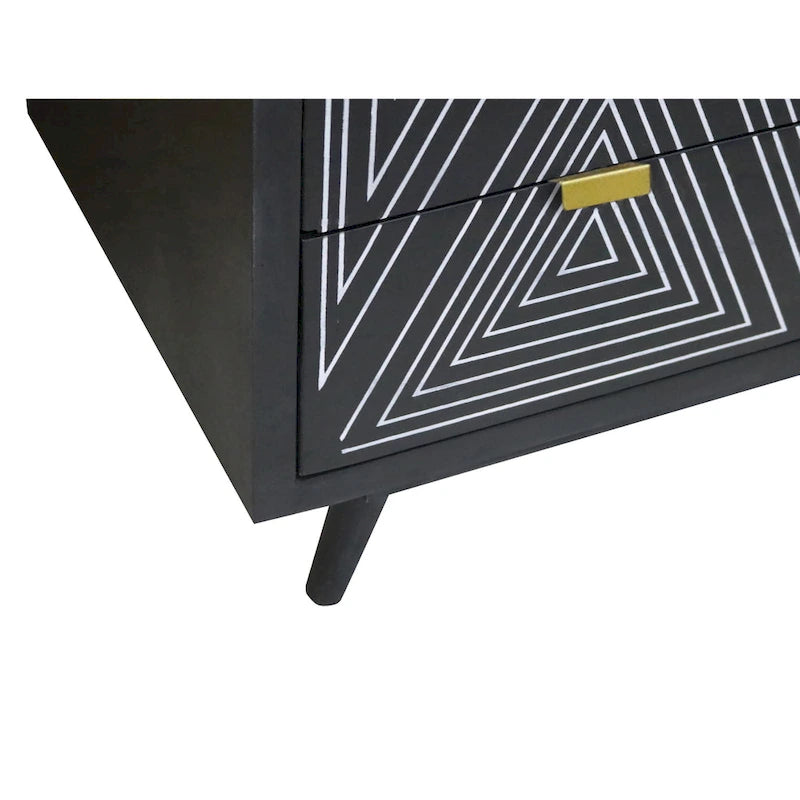 Mid-Century Modern 4-Drawer Mini Chest
