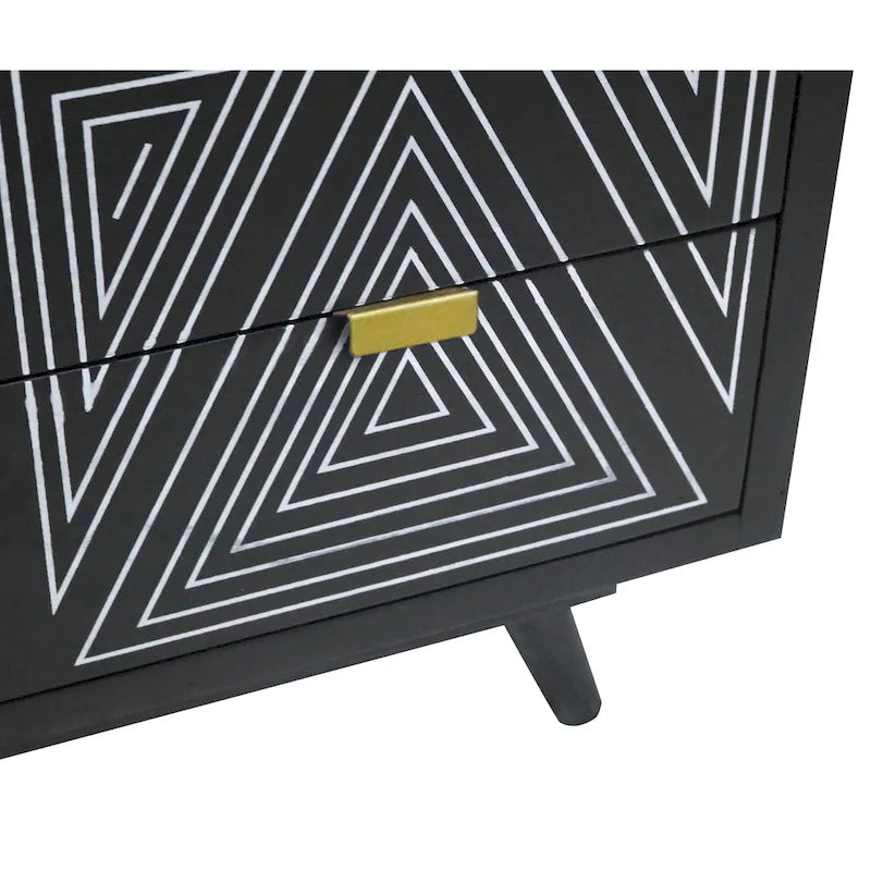 Mid-Century Modern 4-Drawer Mini Chest