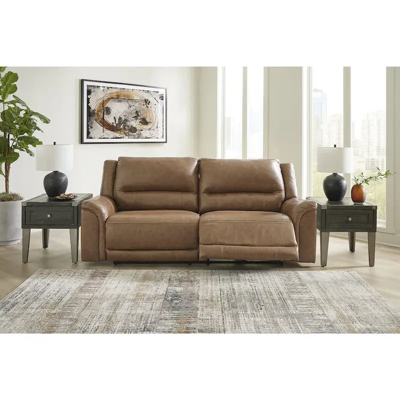 Caramel Power Reclining Sofa