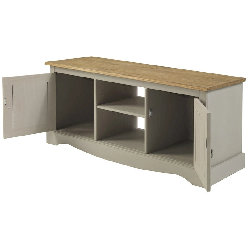 Wood TV Entertainment Stand Corona