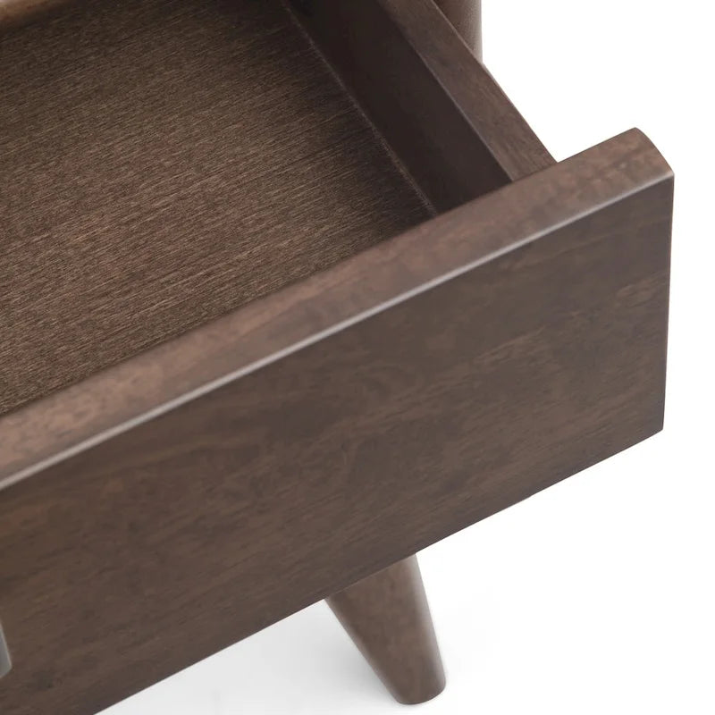 Solid Hardwood 22" Rectangle Mid-Century Modern End Table