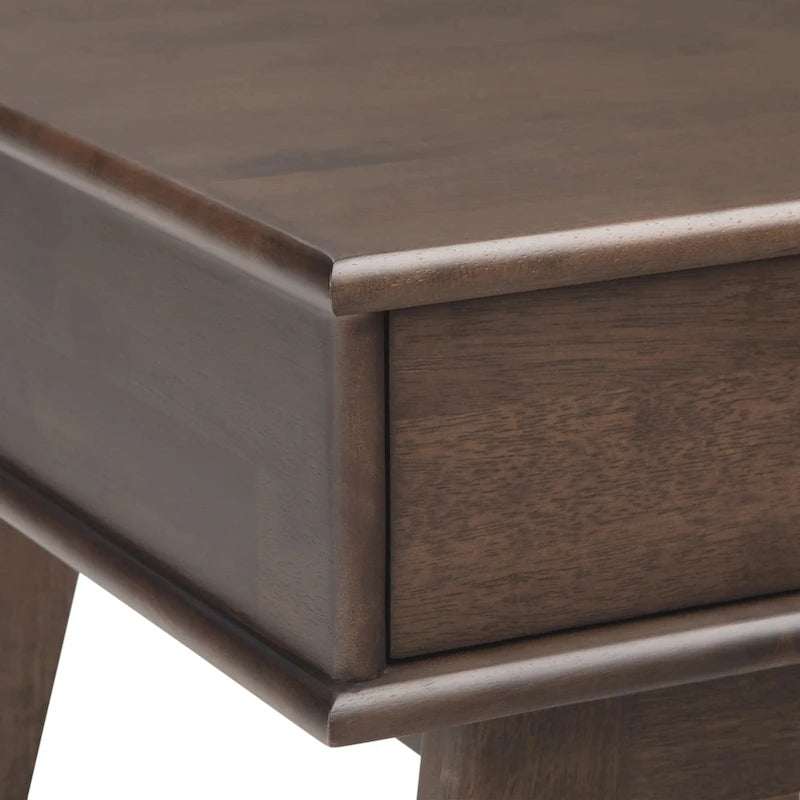 Solid Hardwood 22" Rectangle Mid-Century Modern End Table