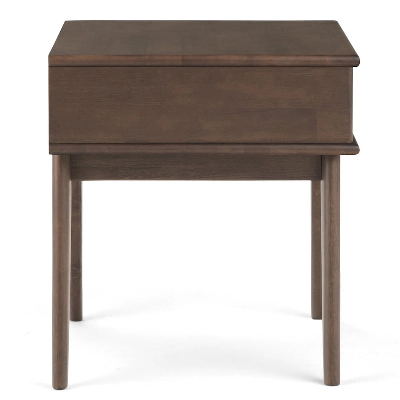 Solid Hardwood 22" Rectangle Mid-Century Modern End Table