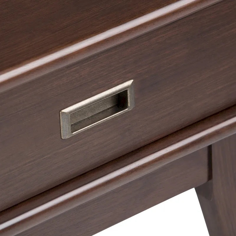 Solid Hardwood 22" Rectangle Mid-Century Modern End Table