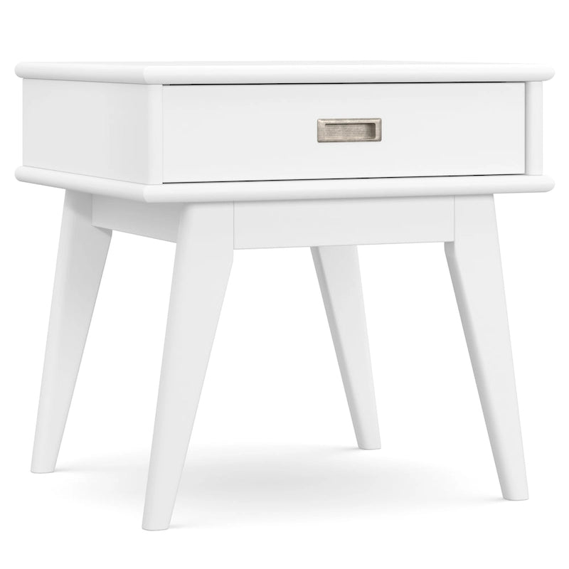 Solid Hardwood 22" Rectangle Mid-Century Modern End Table
