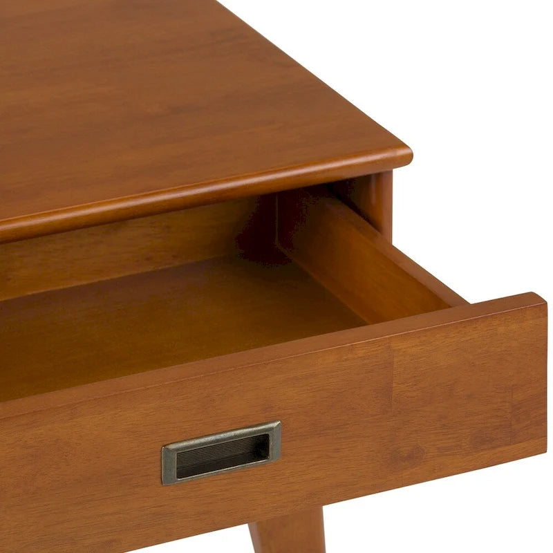 Solid Hardwood 22" Rectangle Mid-Century Modern End Table