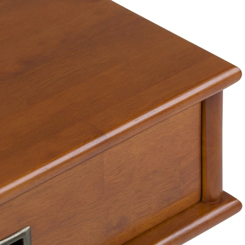 Solid Hardwood 22" Rectangle Mid-Century Modern End Table