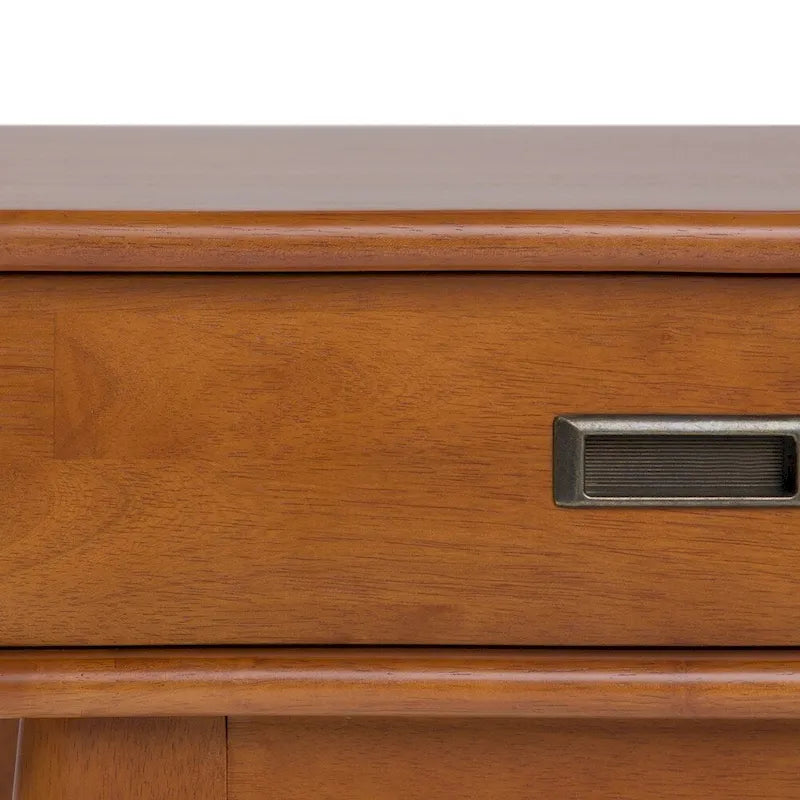 Solid Hardwood 22" Rectangle Mid-Century Modern End Table