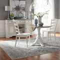 Magnolia Manor Antique White Weathered Bark 3 Piece Drop Leaf Set