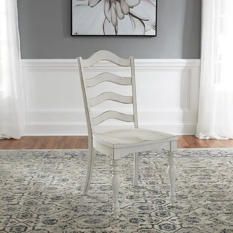 Magnolia Manor Antique White Weathered Bark 3 Piece Drop Leaf Set