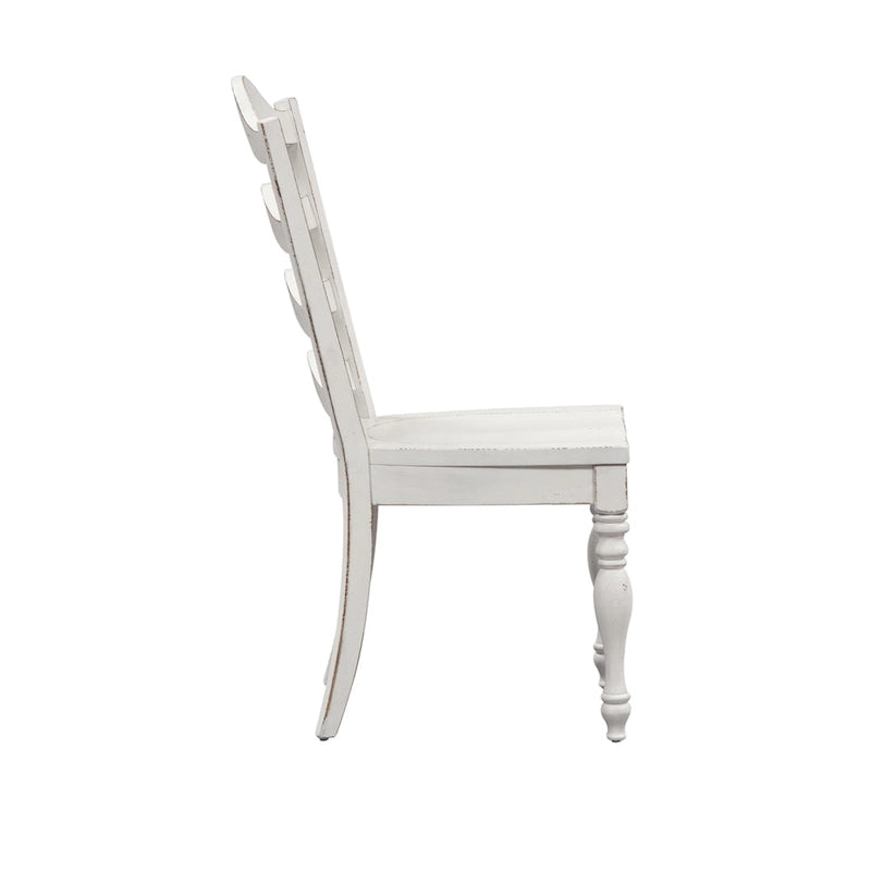 Magnolia Manor Antique White Weathered Bark 3 Piece Drop Leaf Set