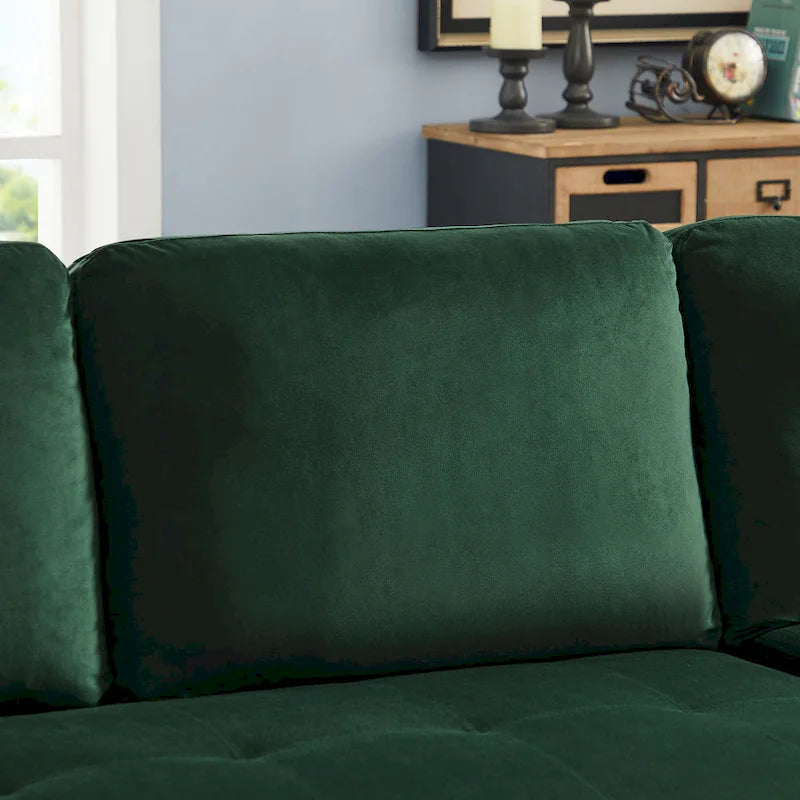 88 Reversible Pull out Sleeper Sectional Storage Sofa Bed,Corner sofa-bed with Storage Chaise Left/Right Handed Chaise