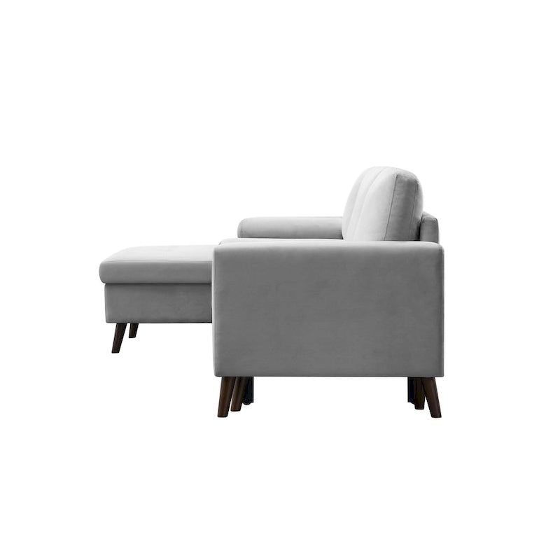 88 Reversible Pull out Sleeper Sectional Storage Sofa Bed,Corner sofa-bed with Storage Chaise Left/Right Handed Chaise