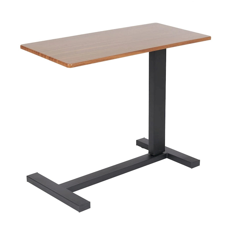 Rolling Overbed Adjustable Laptop Cart Side Table Stand for Couch