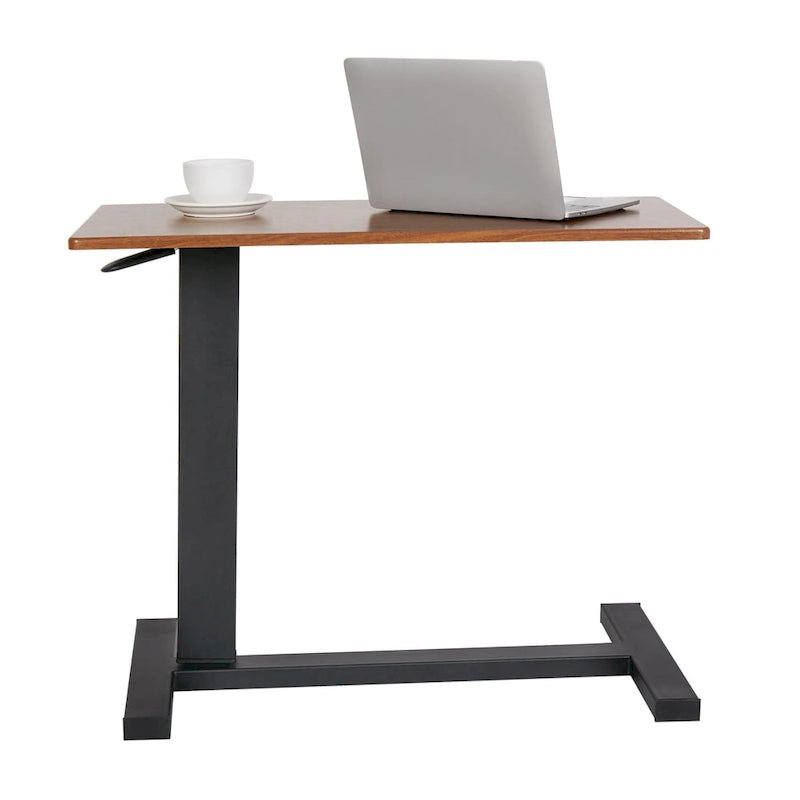 Rolling Overbed Adjustable Laptop Cart Side Table Stand for Couch