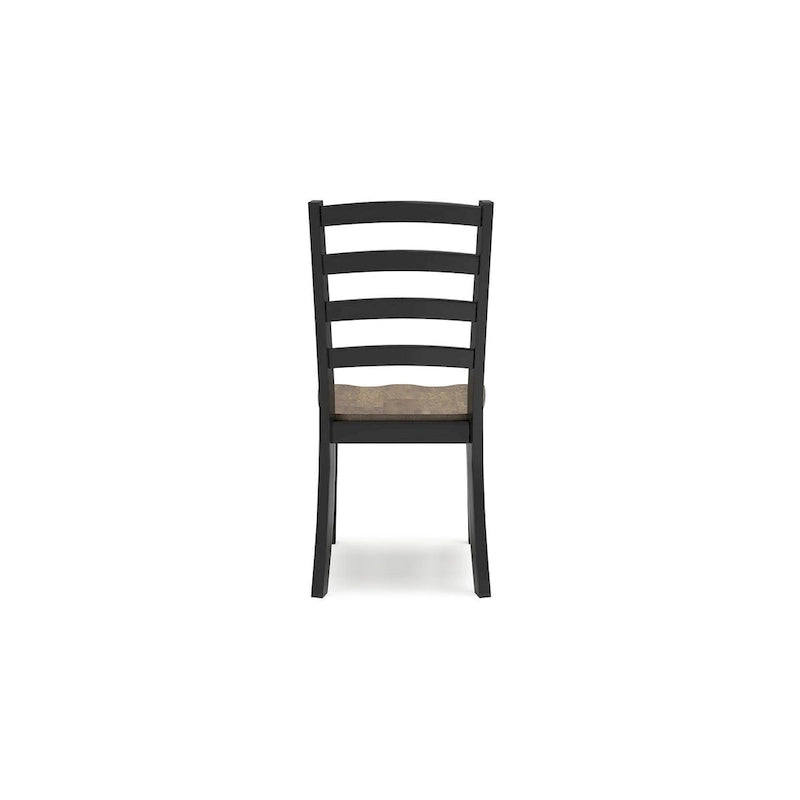 Brown and Black Dining Chair